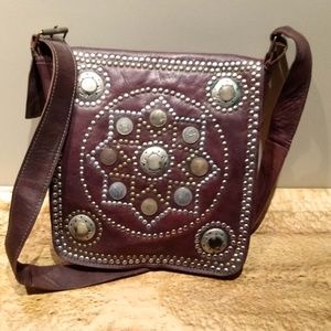 Moroccan Leather Saddle Bag